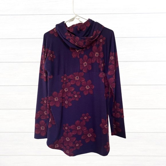 LuLaRoe Floral Amber Hoodie - Picture 2 of 4